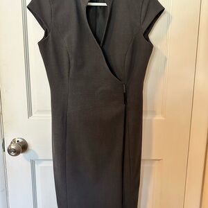 Calvin Klein Charcoal Asymmetrical Dress